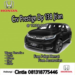 Promo Honda CRV unit 2021