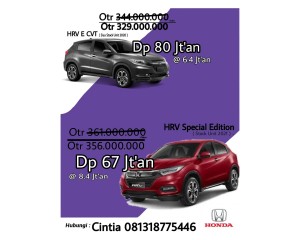 Promo honda hrv tahun 2021